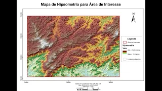 Como fazer um mapa de Hipsometria - ArcGIS - ALOS PALSAR (12,5m) e TOPODATA (30m)