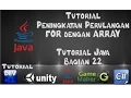 Tutorial Java dengan Netbeans - 22 Peningkatan Perulangan For dengan Array