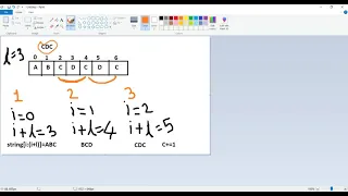 Find the count of substring is present in string