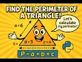 Perimeter of a Triangle python program