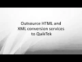 HTML and XML Conversion Services