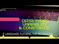 Lecture 3 Data Types Variables Constant FOR BEGINNERS By Jinesh Pande