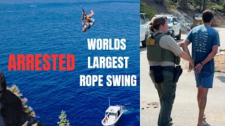 ARRESTED for the World’s Largest Rope Swing! (Full VLOG)