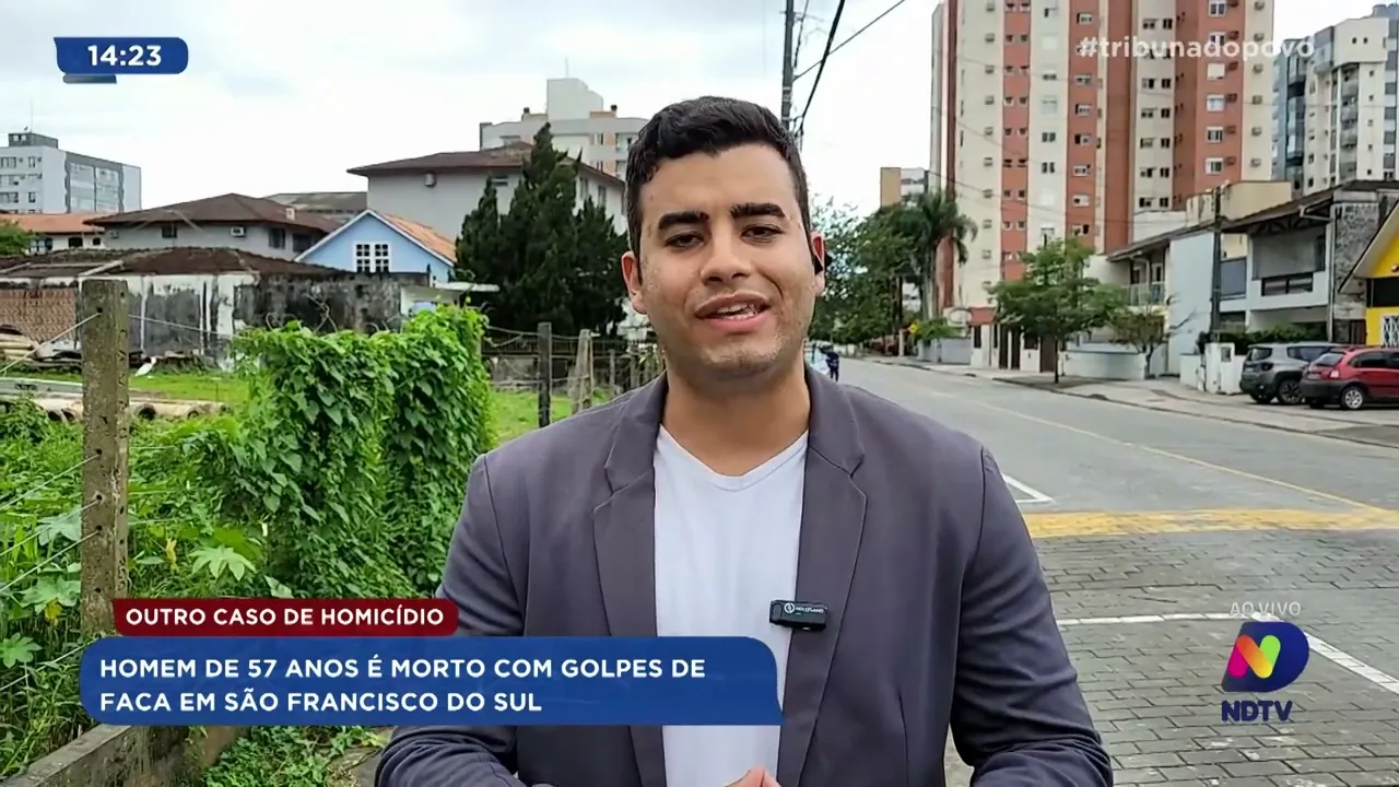 Outro caso de homicídio: homem de 57 anos é morto com golpes de faca em São Francisco do Sul