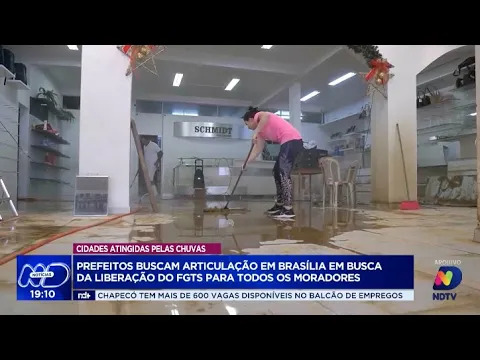 Articulação em Brasília: prefeitos buscam liberação ampliada do FGTS para população atingida