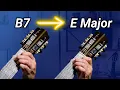 Learn B7 Guitar Chord - The Anchor Finger Hack E to B7
