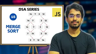Merge Sort Explained with Implementation Sorting Algorithms DSA Series in JavaScript