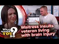 Download Lagu Waitress insults veteran living with brain injury | WWYD