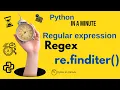 Regex in Python - Find and Iterate Patterns with re finditer