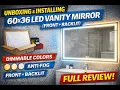Kosmonia LED Bathroom Mirror Step-by-Step Instructions Full Review
