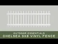 How to Assemble the Chelsea 3x8 Vinyl Fence