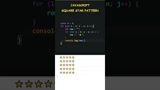 How to make a star pattern in JavaScript