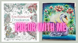 Color with Me Enchanted Creatures Adult Coloring Book