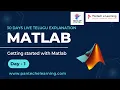 Day - 1 Getting started with matlab pantech e learning