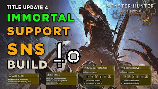 IMMORTAL SUPPORT Sword Shield TU 4 Build - Monster Hunter Wilds