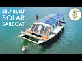 Download Lagu Man Living Off-Grid on a DIY Solar Powered Sailboat - 100% Fossil Fuel Free