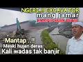 AKHIRNYA KALI WADAS KERUKAN BARU EXCAVATOR KUNING DI UJI ALAM DENGAN HUJAN DERAS \u0026 PETIR SORE INI