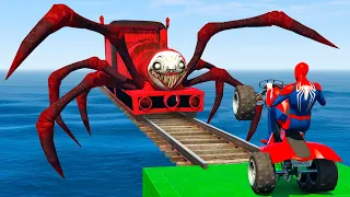 SPIDER MAN Against TUNG TUNG TUNG SAHUR On Motorcycle In RAINBOW SPIDERS BRIDGE GTA MULTIVERSE 