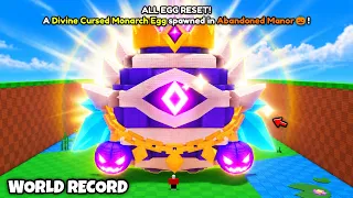 I Fused the WORLD'S BIGGEST Divine Cursed Monarch! (Steal an Egg)