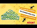 Let s Learn how to Decrease the Diamond Mesh Stitch Skill building SunRaes