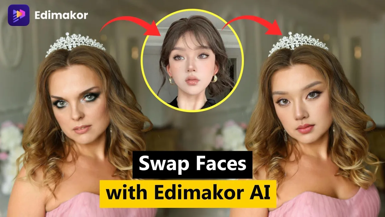 Edimakor AI — Edimakor AI — Face Swap Software Demonstration (YouTube video ad)