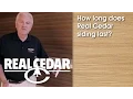 FAQ - How Long Does Real Cedar Siding Last
