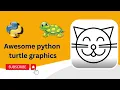 Python turtle graphics tutorial Cat Shape Design Turtle graphics