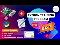 Python with Raspberry Pi Day 4 Loop while for loop Pre Summer Training Certification Progr