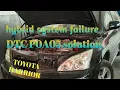 Toyota harrier Highlander hybrid problem dtc P0A05 solution autocareexpert
