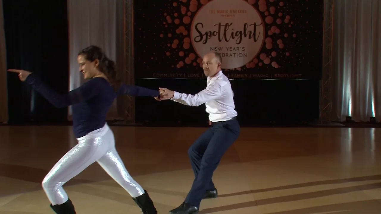 Spotlight New Years 2017 2018 Pro Am Open Routine Rebecca Tasetano with Doug Rousar