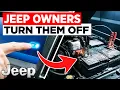 7 Dumb JEEP Settings That Are DRAINING Your Battery Overnight TURN THEM OFF