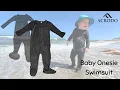 New Baby Onesie Swimsuit for toddlers and infants by Acrodo - Patent Pending buy it on Amazon Today