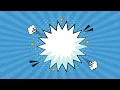 Comic Book Pop Art Speech Bubbles Animation 4K FREE TO USE