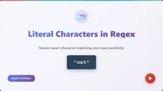 Regex for Beginners Mastering Literal Characters Case Sensitivity