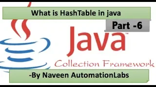 Java Hash Table What is Hash Table in Java Difference between HashMap HashTable - Part 6