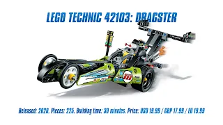 LEGO Technic 42103: Dragster: Speed Build & Review [4K]