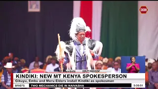Gikuyu, Embu and Meru elders install Kindiki as Mt.Kenya spokesman