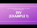 Divergence Example 1