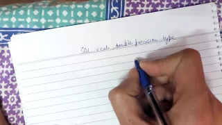 sql real double precision type