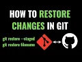 How to Restore Changes in Files Folders Using Git Complete Guide