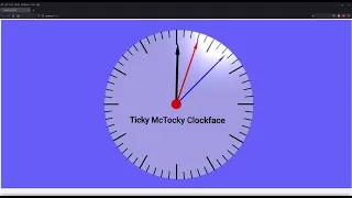 Vpython animated Clock