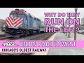 Why Do These Metra Trains Run on the Left