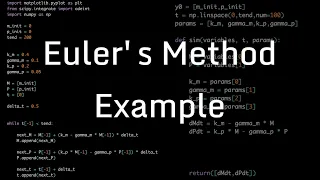 Euler s Method in Python Gene Expression Example