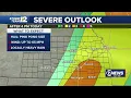 AFTERNOON UPDATE Storm Team 12 tracks 2 rounds of severe weather