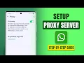 How to Setup WhatsApp Proxy Server Full Guide