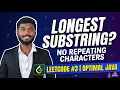 Longest Substring Without Repeating Characters Java Optimal Solution LeetCode 3