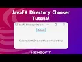 JavaFX DirectoryChooser Tutorial 100 Perfect For Beginners