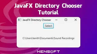 JavaFX DirectoryChooser Tutorial 100 Perfect For Beginners