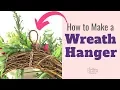 How to Make A Hanger on the Back of a Wreath