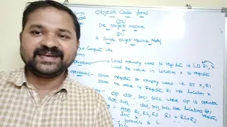 Object code forms A simple target machine model The target machine